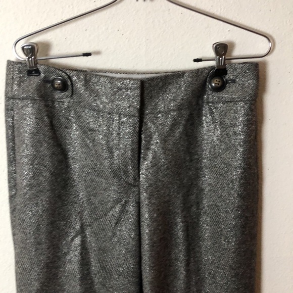 J crews vintage metallic glimmer pants  6 - Picture 3 of 10